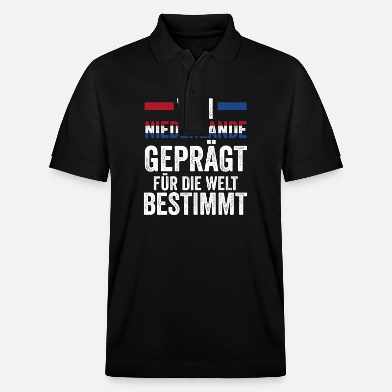 Pays-Bas Pays-Bas Pays-Bas - Polo PREPSTER bio Stanley/Stella Unisexe - noir
