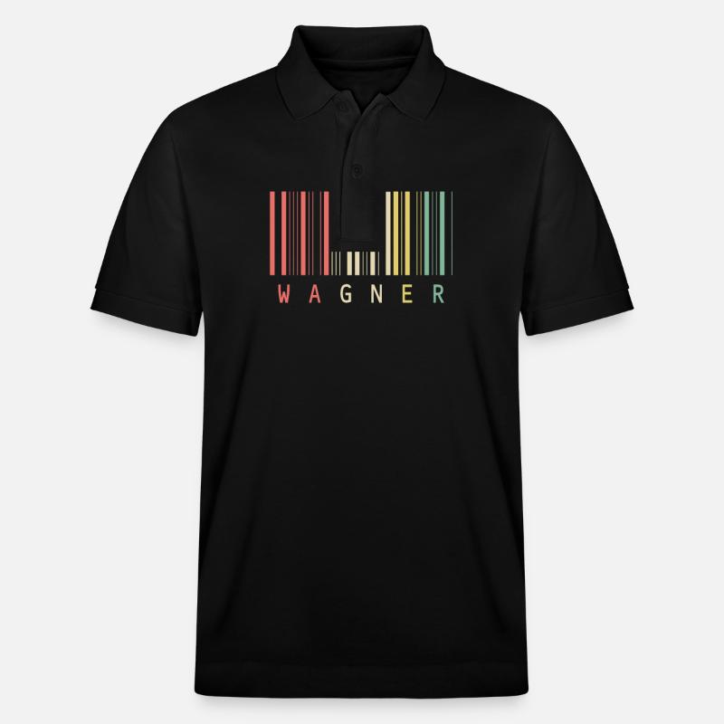 Wagner Unique Barcode Style Name - Stanley/Stella Unisex Bio-Poloshirt PREPSTER - Schwarz