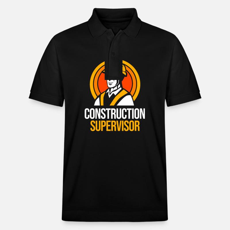 Bauarbeiter Baustelle - Stanley/Stella Unisex Bio-Poloshirt PREPSTER - Schwarz