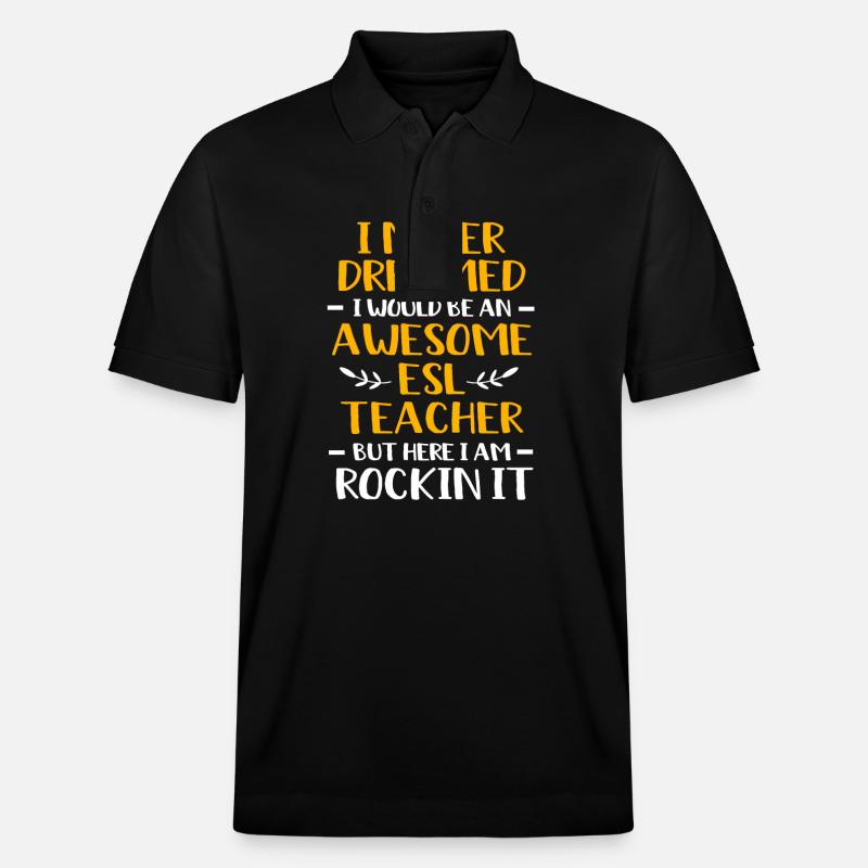 Professeur d’anglais Professeur d’anglais - Polo PREPSTER bio Stanley/Stella Unisexe - noir