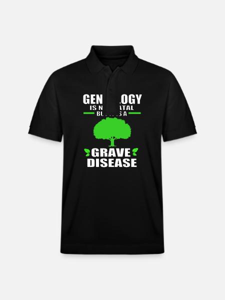 Family tree genealogy - Stanley/Stella Unisex Organic Polo Shirt PREPSTER - black