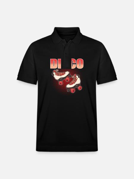 Rollschuhlaufen Rollschuhe Inline-Skates Disco - Stanley/Stella Unisex Bio-Poloshirt PREPSTER - Schwarz