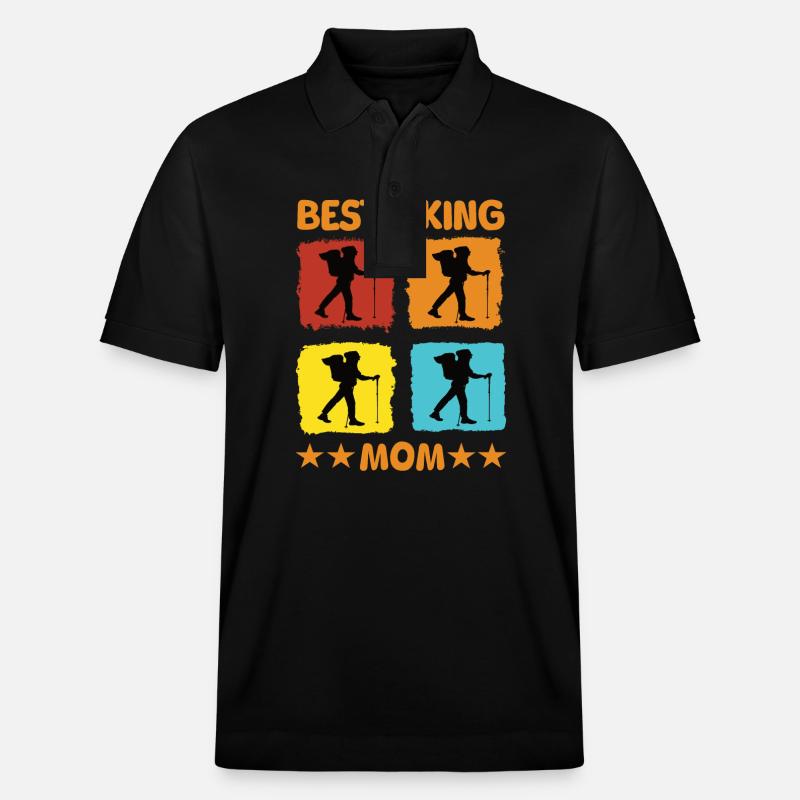 Meilleure maman randonneuse - Polo PREPSTER bio Stanley/Stella Unisexe - noir
