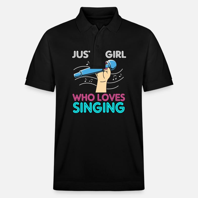 Karaoke - Stanley/Stella Unisex Bio-Poloshirt PREPSTER - Schwarz