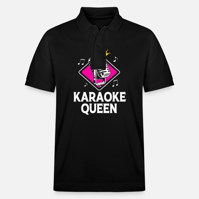 Karaoke Queen - Stanley/Stella Unisex Bio-Poloshirt PREPSTER - Schwarz