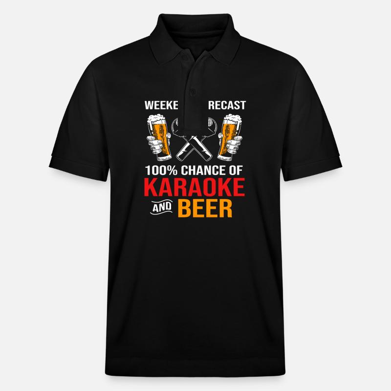 Karaoke - Stanley/Stella Unisex Bio-Poloshirt PREPSTER - Schwarz