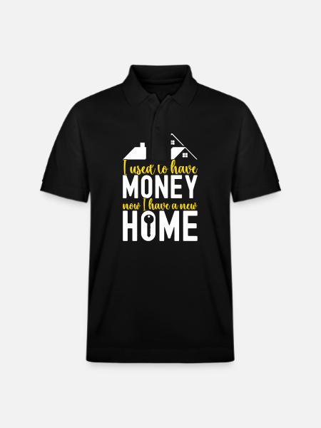 Homeowners Housewarming Party - Stanley/Stella Unisex Organic Polo Shirt PREPSTER - black