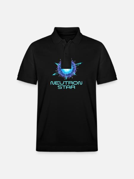 Neutrons Star Science Universe - Stanley/Stella Unisex Organic Polo Shirt PREPSTER - black