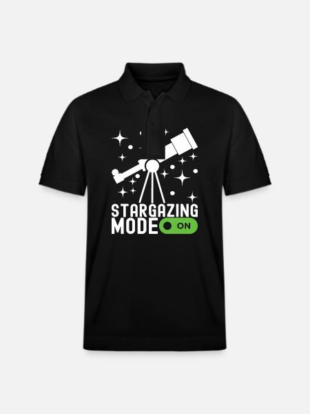 Atronome Astronomy - Stanley/Stella Unisex Organic Polo Shirt PREPSTER - black