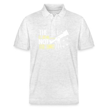 Astronom Astronomie - Stanley/Stella Unisex Bio-Poloshirt PREPSTER - Weiß meliert - Vorne - Roxy (174cm) & Andy (188cm)