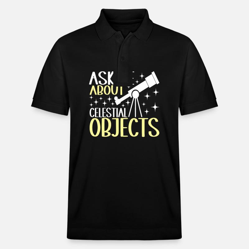 Astronom Astronomie - Stanley/Stella Unisex Bio-Poloshirt PREPSTER - Schwarz