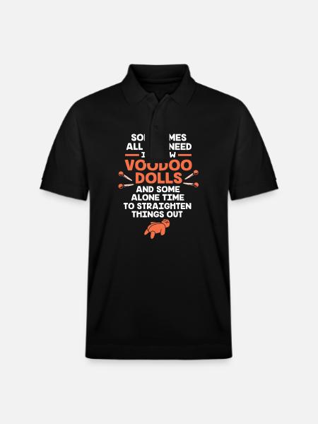 Voodoo - Stanley/Stella Unisex Organic Polo Shirt PREPSTER - black