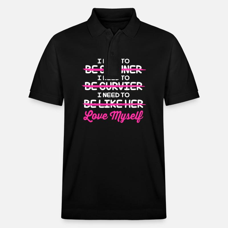 Body Positivity - Stanley/Stella Unisex Bio-Poloshirt PREPSTER - Schwarz
