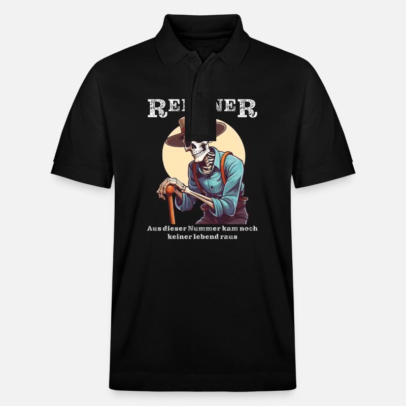 OS DE RETRAITÉ - Polo PREPSTER bio Stanley/Stella Unisexe - noir