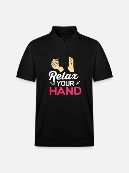Nail Designer Nail Cosmetics Beautician - Stanley/Stella Unisex Organic Polo Shirt PREPSTER - black