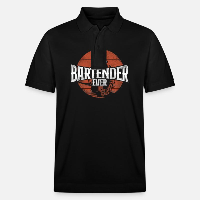 Bartender Mixologist Best - Stanley/Stella Unisex Bio-Poloshirt PREPSTER - Schwarz