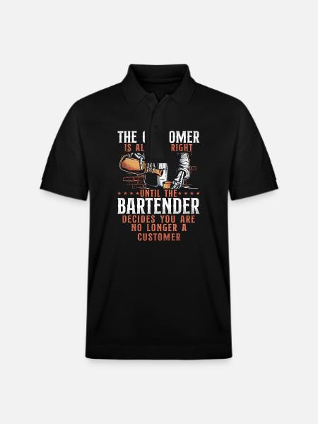 Barman Mixologue Le Client - Polo PREPSTER bio Stanley/Stella Unisexe - noir