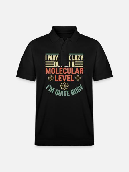 biologiste scientifique nerd je peux avoir l’air paresseux drôle - Polo PREPSTER bio Stanley/Stella Unisexe - noir