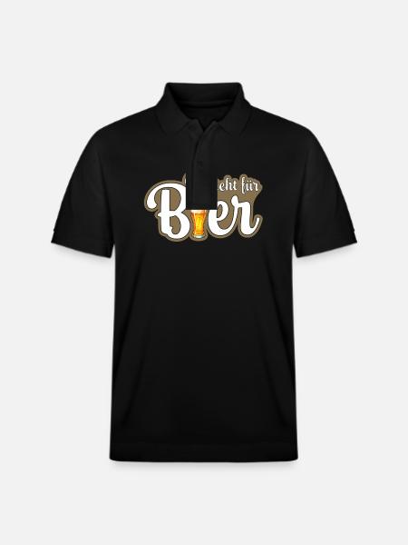 B comme bière - Polo PREPSTER bio Stanley/Stella Unisexe - noir