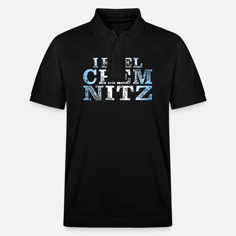 I FEEL CHEMNITZ - Stanley/Stella Unisex Bio-Poloshirt PREPSTER - Schwarz