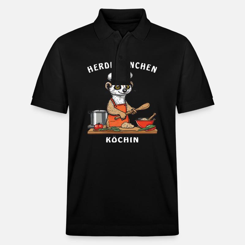 HERDMÄNNCHEN CUISINIER - Polo PREPSTER bio Stanley/Stella Unisexe - noir