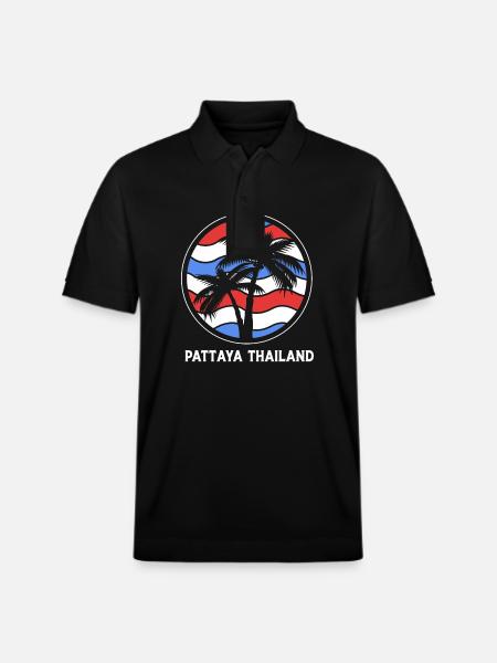 Thailand Pattaya - Stanley/Stella Unisex Organic Polo Shirt PREPSTER - black