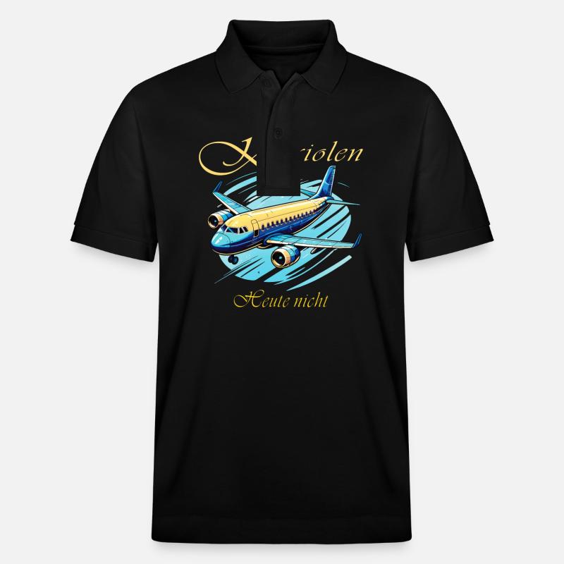 AVION Capers Pas aujourd’hui - Polo PREPSTER bio Stanley/Stella Unisexe - noir