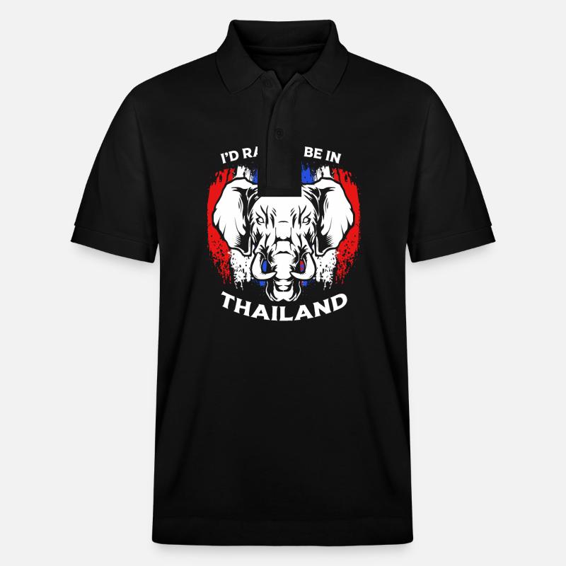 Thaïlande Langue thaïlandaise - Polo PREPSTER bio Stanley/Stella Unisexe - noir