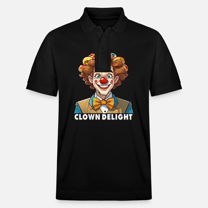 CLOWN DELIGHT - Stanley/Stella Unisex Bio-Poloshirt PREPSTER - Schwarz