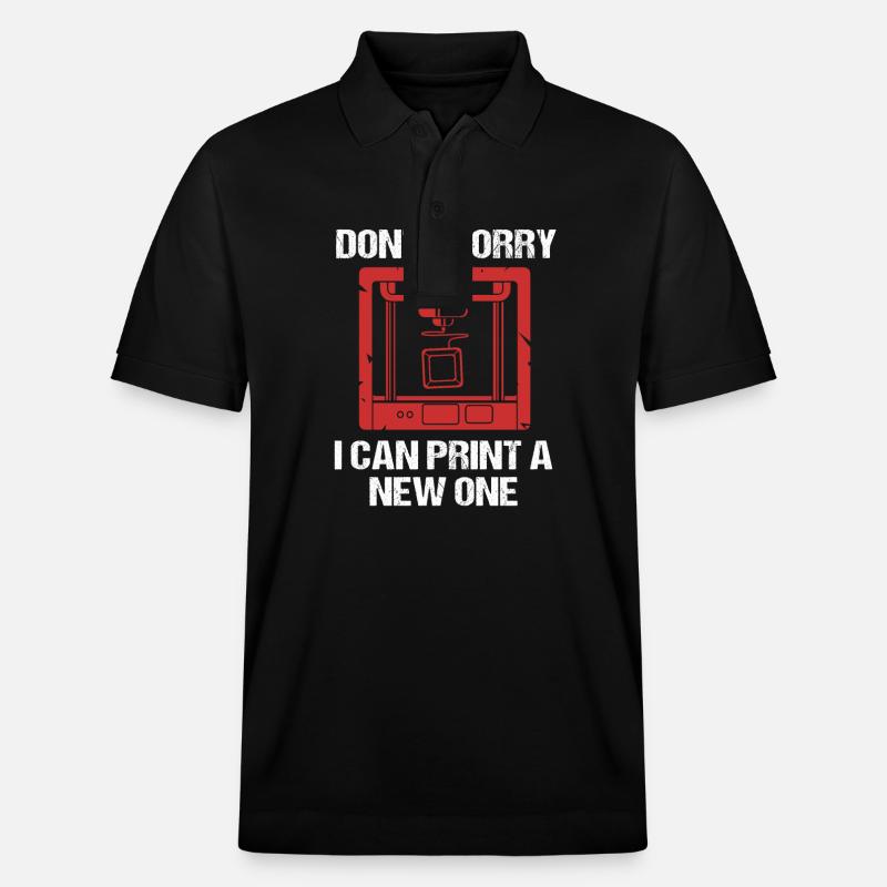 Impression 3D - Polo PREPSTER bio Stanley/Stella Unisexe - noir