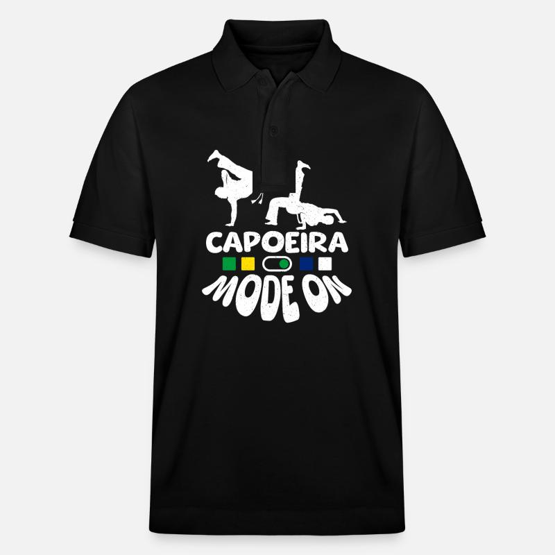 Mode capoeira activé - Polo PREPSTER bio Stanley/Stella Unisexe - noir