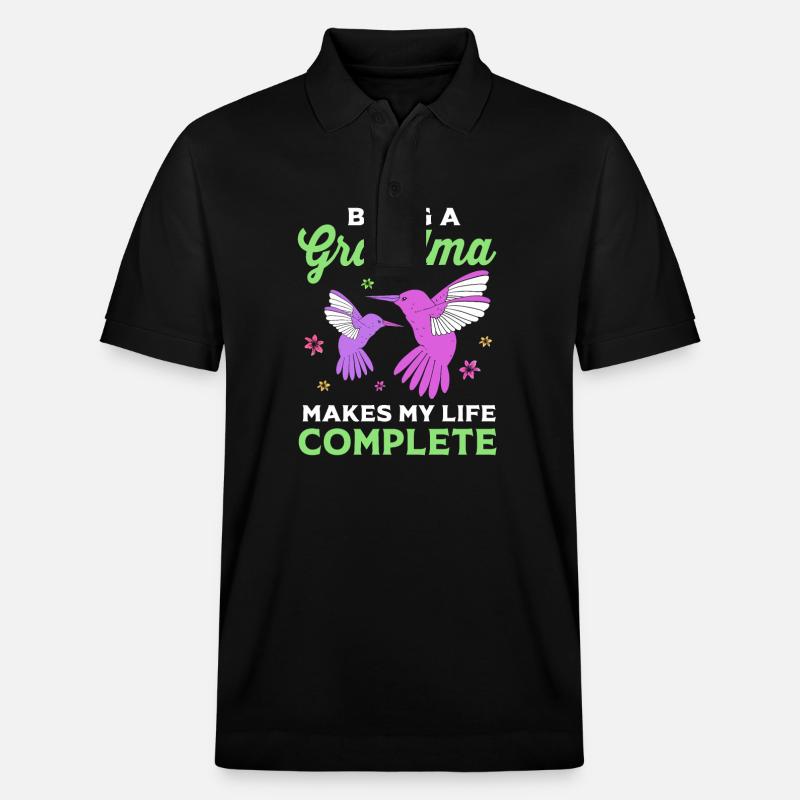 Kolibri - Stanley/Stella Unisex Bio-Poloshirt PREPSTER - Schwarz
