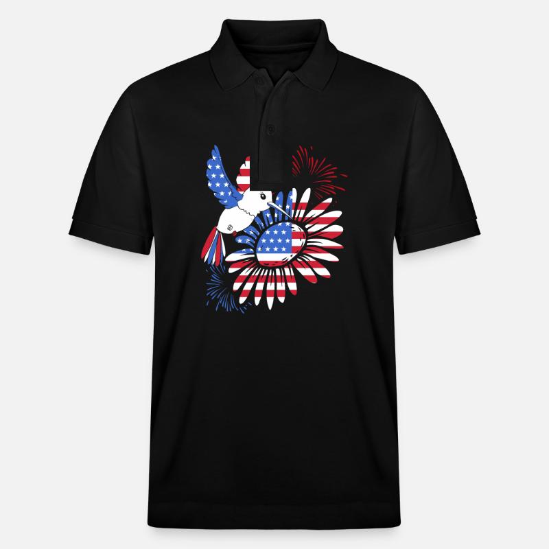 Colibri - Polo PREPSTER bio Stanley/Stella Unisexe - noir