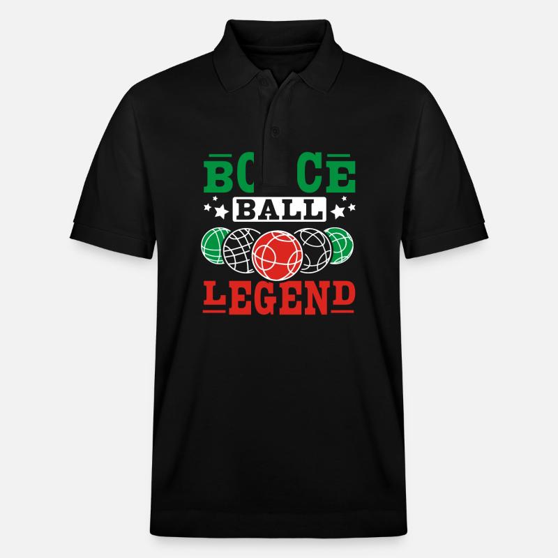 Bocce ball legend - Stanley/Stella Unisex Bio-Poloshirt PREPSTER - Schwarz
