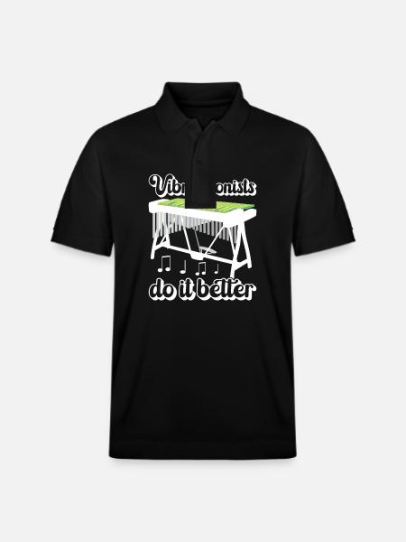 Vibraphon Vibraphonist - Stanley/Stella Unisex Bio-Poloshirt PREPSTER - Schwarz