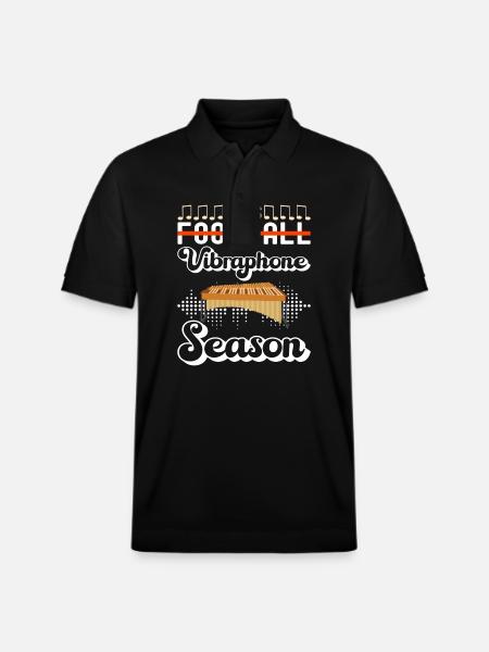 Vibraphon, vibraphonist - Stanley/Stella Unisex Organic Polo Shirt PREPSTER - black