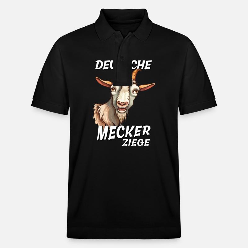 DEUTSCHE MECKER ZIEGE - Stanley/Stella Unisex Bio-Poloshirt PREPSTER - Schwarz