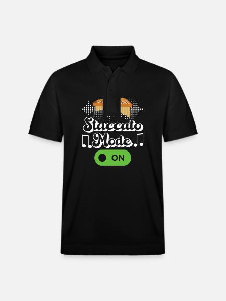 Vibraphon, vibraphonist - Stanley/Stella Unisex Organic Polo Shirt PREPSTER - black