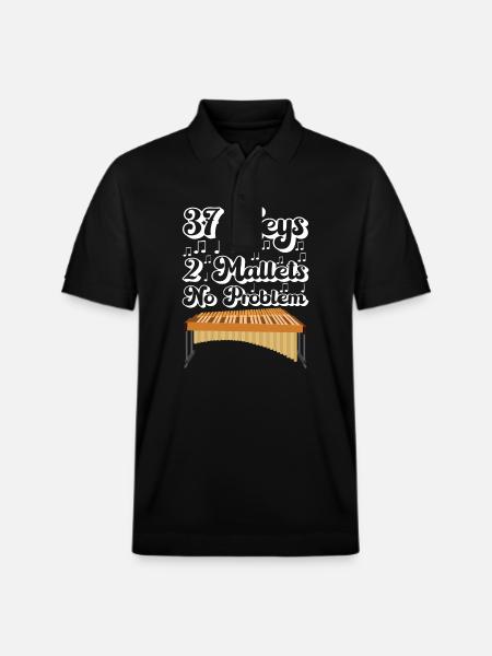 Vibraphon Vibraphonist - Stanley/Stella Unisex Bio-Poloshirt PREPSTER - Schwarz