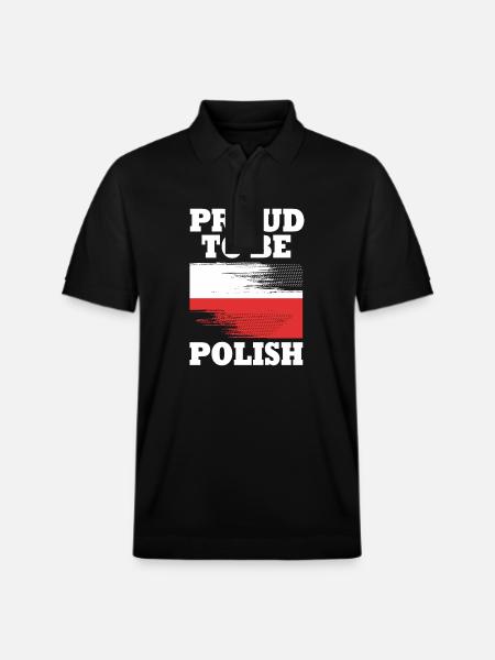 Poland Polish - Stanley/Stella Unisex Organic Polo Shirt PREPSTER - black