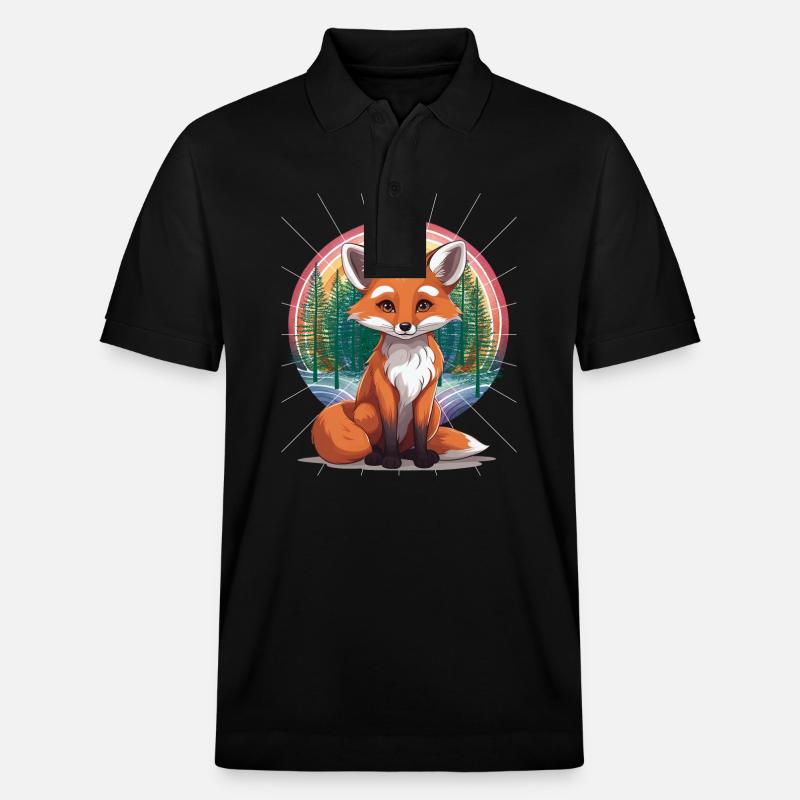 Renard Renards Renarde - Polo PREPSTER bio Stanley/Stella Unisexe - noir