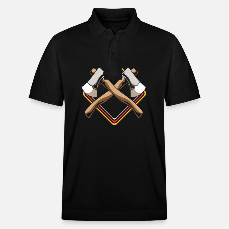 Axt Wurf - Stanley/Stella Unisex Bio-Poloshirt PREPSTER - Schwarz