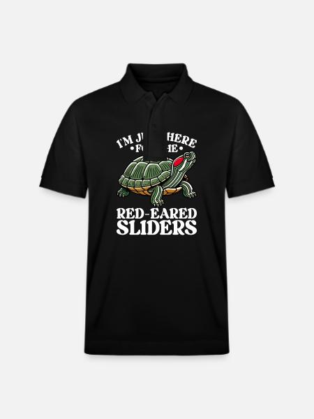 Turtle Red-eared Turtle - Stanley/Stella Unisex Organic Polo Shirt PREPSTER - black