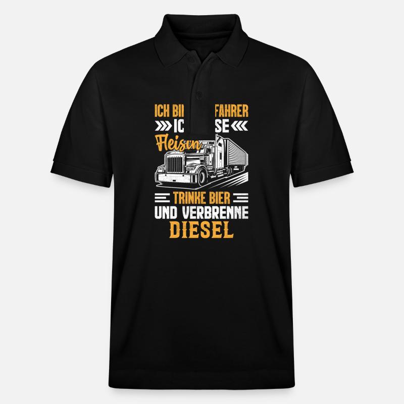 LKW - Stanley/Stella Unisex Bio-Poloshirt PREPSTER - Schwarz