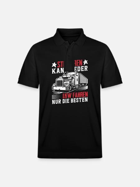 Truck Driver - Stanley/Stella Unisex Organic Polo Shirt PREPSTER - black
