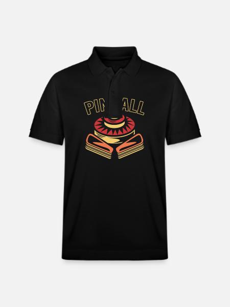 Flipper Pinball - Stanley/Stella Unisex Organic Polo Shirt PREPSTER - black