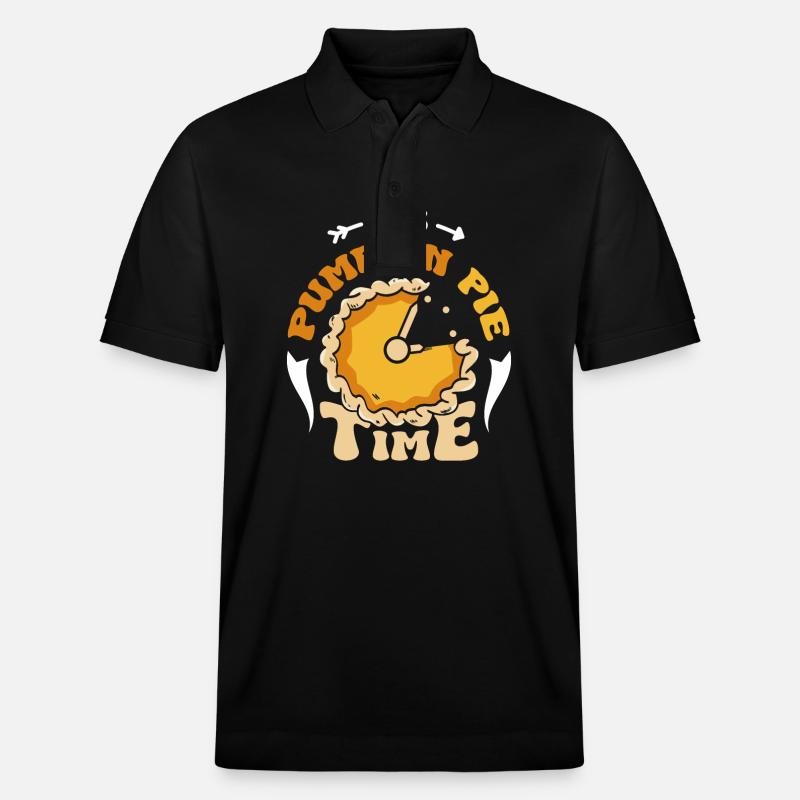 It's pumpkin pie time - Stanley/Stella Unisex Bio-Poloshirt PREPSTER - Schwarz