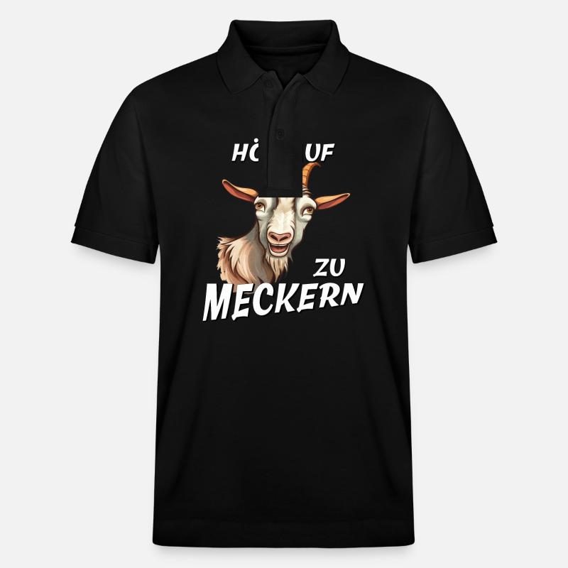 CHÈVRE ARRÊTE DE SE PLAINDRE - Polo PREPSTER bio Stanley/Stella Unisexe - noir