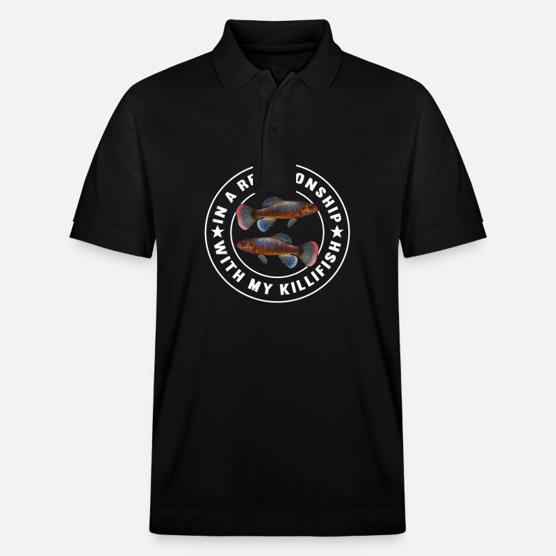 Killifish Quarium Fish - Polo PREPSTER bio Stanley/Stella Unisexe - noir