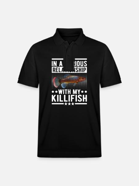 Killifish Quarium Fish - Stanley/Stella Unisex Organic Polo Shirt PREPSTER - black